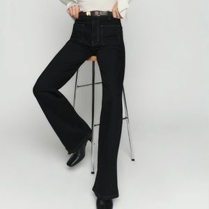 Reformation Alyssa High Rise Wide Leg Long Jeans